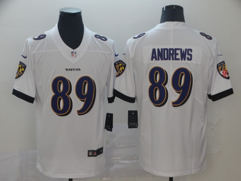 Men's Baltimore Ravens Mark Andrews #89 White Jersey
